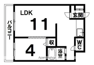 ベルトピア帯広Ⅱ【4階】の間取り